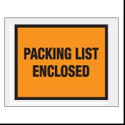 4-1/2 X 6" Packing List Enclosed Orange Full Face 1000/Cs