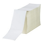 4 X 8" Thermal Transfer Label Fanfold Perf 2500/Cs