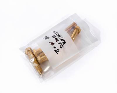 3 X 5" 4Mil White Block Clear Line Reclosable Poly Bag 100/Pk 1000/Cs